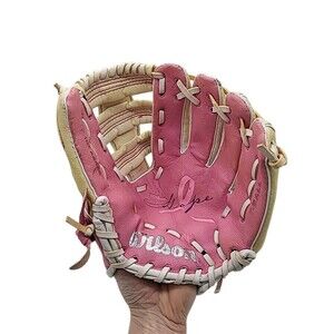 Wilson A2446 T-Ball Pink Glove 10" RHT Girls Breast Cancer Awareness Hope
